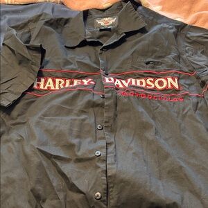Harley-Davidson Black and Red Men's Casual Shirt